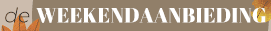 Het weekendaanbod