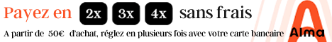Payez en 2x 3x 4x sans frais