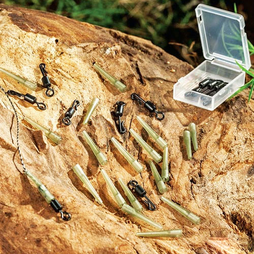 Extra Carp Quick Change Swivels & Mini Sleeves (x 10)