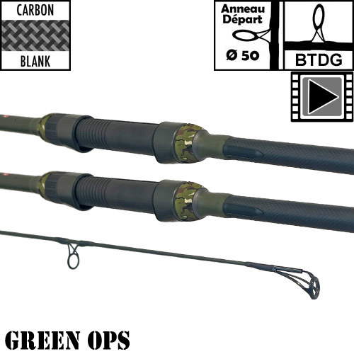 Ccarp Green OPS 50mm 12' 3.5lbs Hengel (x2)