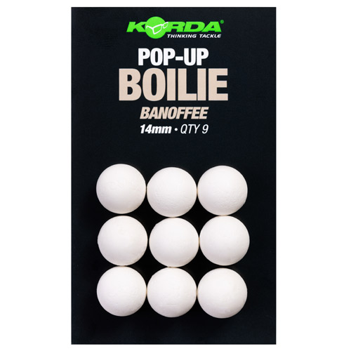 Bouillette Korda Plastic Pop Up Banoffee White 14mm (par 9)