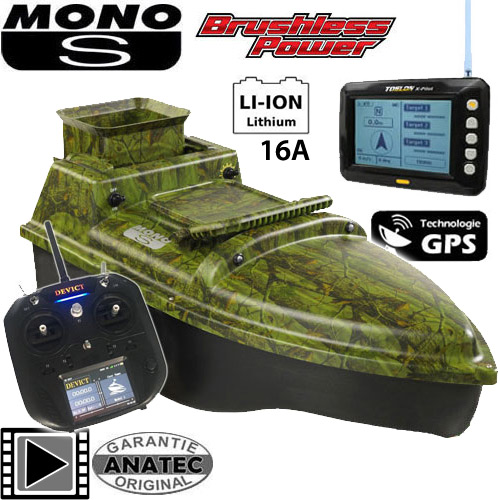 Barco Cebador Anatec Monocoque S Oak Lithium 16A Brushless DE-SR07 X-Pilot