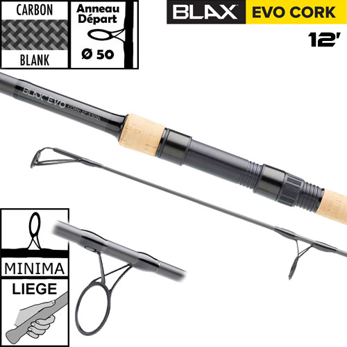 Canne Carp Spirit Blax Evo 50mm 12' 3.5lbs Full Cork