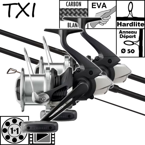 Ensemble Shimano TX-1B Carp Distance 50mm 12' 3.25lbs Beast Master 14000 XC (les 2)