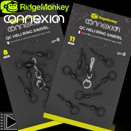 RidgeMonkey Connexion QC Heli Ring Swivel (x8)