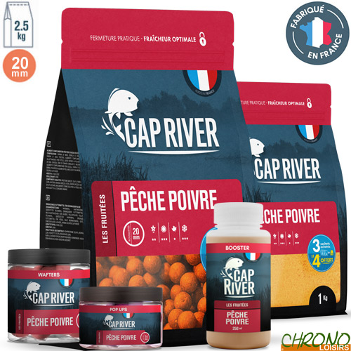 Pack Cebo Cap River Melocotón Pimienta