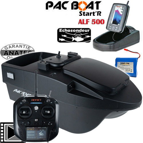 Bateau Amorceur Anatec Pac Boat Start'R Black DE-SR07 Echo ALF500 B