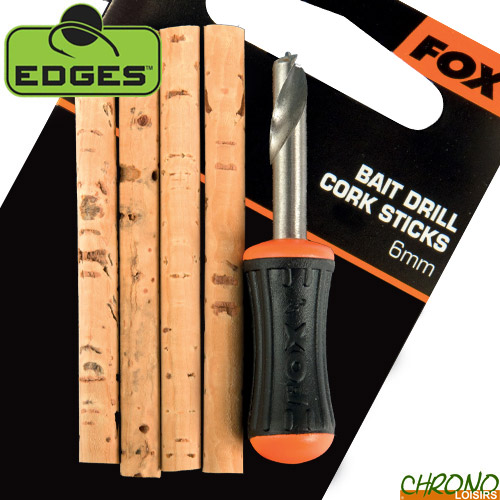 1 pièces Fox Edges Bait Drill & Cork Sticks-Appât Boiliebohrer Noix 6 mm 
