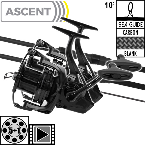 Ensemble Avid Carp Ascent 10' 3.5lbs Full Shrink Revolve 8000FD (les 2)