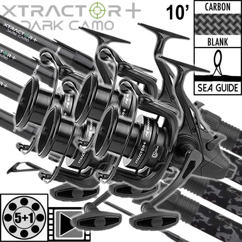 Ensemble Sonik Xtractor+ Dark Camo 10' 3,5lbs FS 6000 LC (les 4)