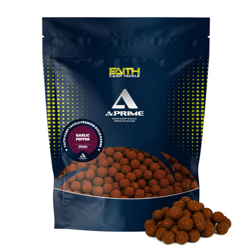 Bouillettes Faith A-Prime Garlic Pepper 20mm 5kg