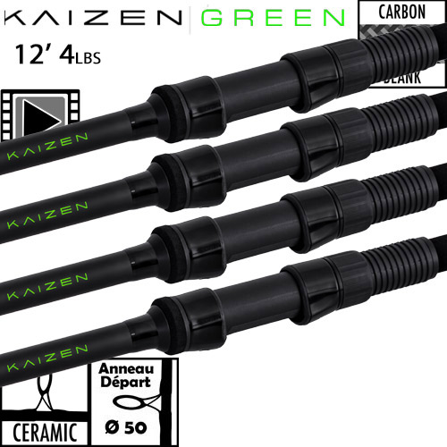 Canne Korda Kaizen Green Ceramic 50mm 12' 4lbs (les 4)