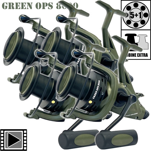 Moulinet Ccarp Débrayable Green OPS 8000 (les 4)