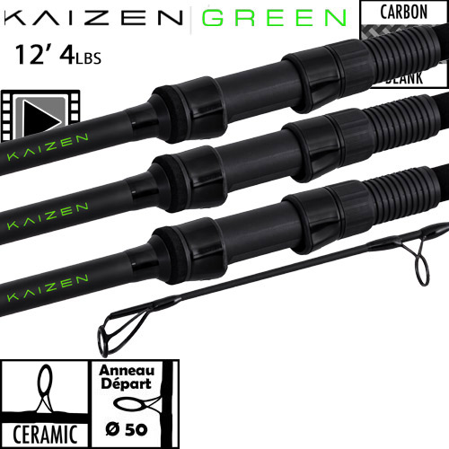 Canne Korda Kaizen Green Ceramic 50mm 12' 4lbs (les 3)