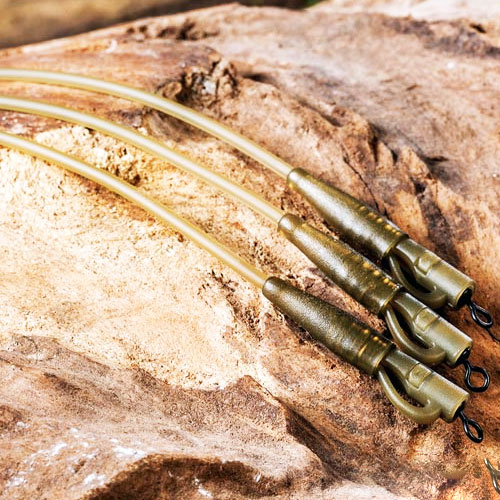 Montaje Extra Carp Safety Bolt Rig & Camo Tubing (por 3)