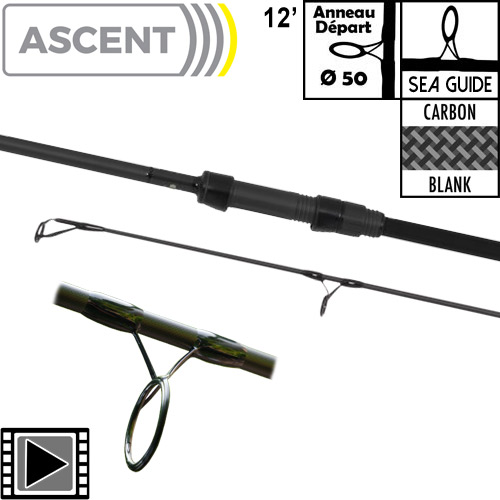 Canne Avid Carp Ascent 50mm 12' 4lbs Full Shrink