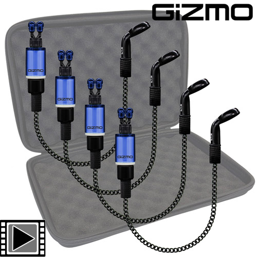 Sonik 4 Hangers Gizmo Litez Bobbins Set Blue