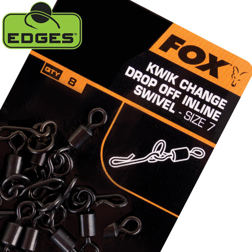Fox Edges Kwik Change Drop Off Inline Swivels (x10)