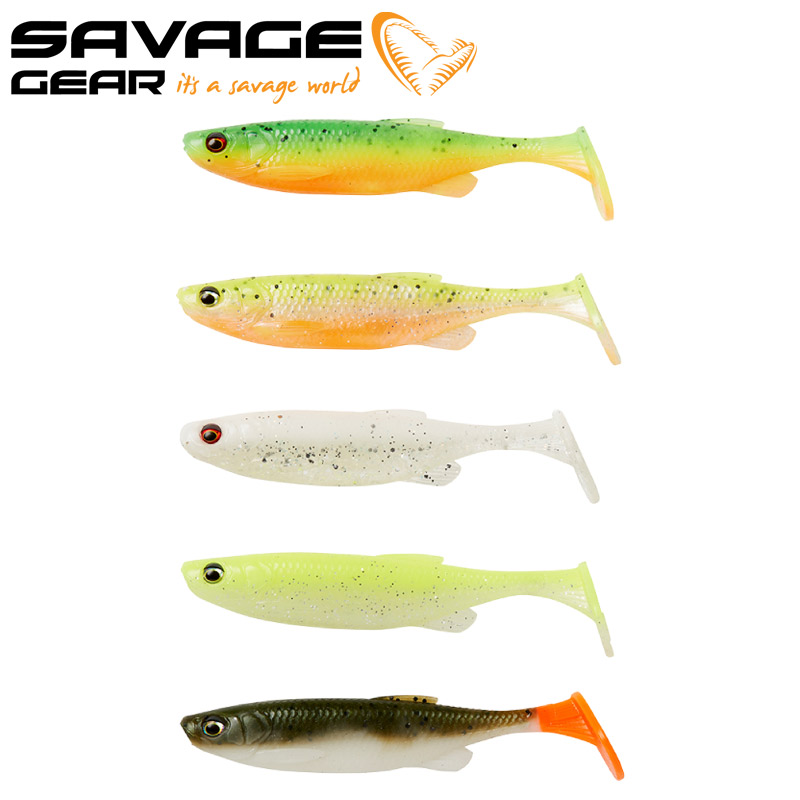 Leurre Savage Gear Fat Minnow T-Tail 9cm 7g Dark Water Mix