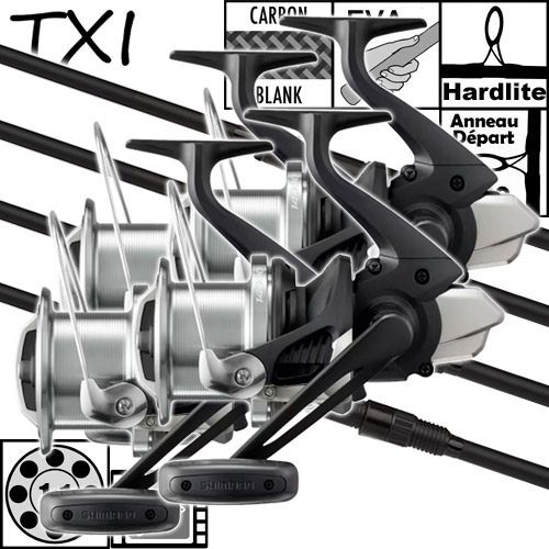 Ensemble Shimano TX-1B Carp Distance 50mm 12' 3.25lbs Beast Master 14000 XC (les 4)