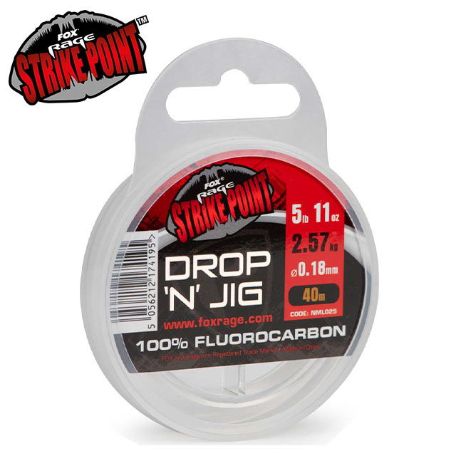 Bas de ligne Fluorocarbone Strike Point Drop 'N' Jig