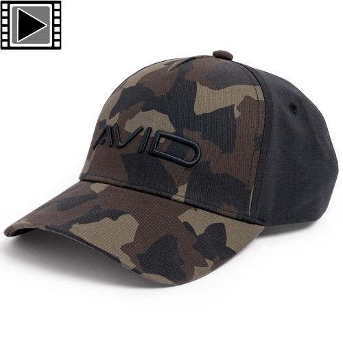 Casquette Avid Carp Distortion Dark-Kamo Hybrid Cap