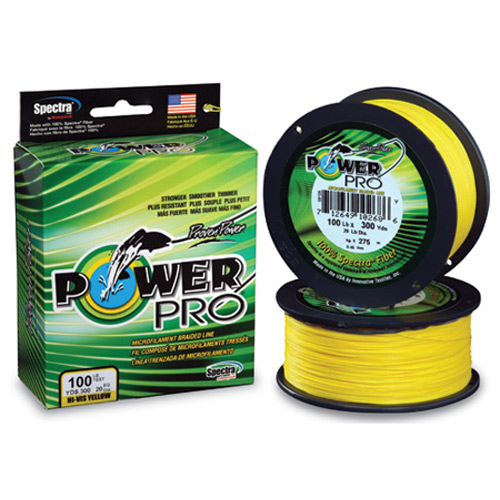 Power Pro 0.28mm 275m Hi-Vis Yellow Braid Treccia