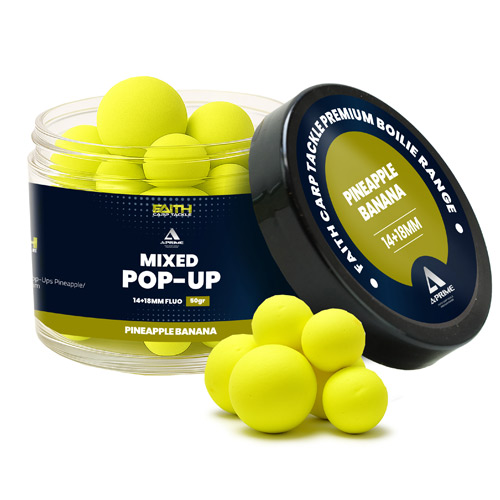 Pop Ups Faith A-Prime Pineapple Banana 14+18mm 150ml