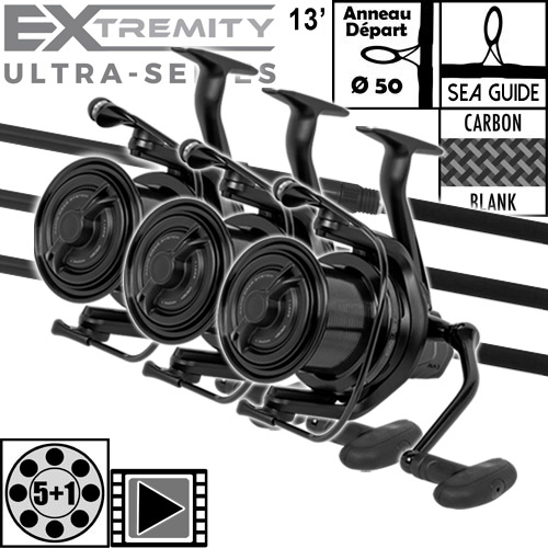 Ensemble Avid Carp Ultra-Series 50mm 13' 4lbs Full Shrink Ex-Cast 14000 (les 3)