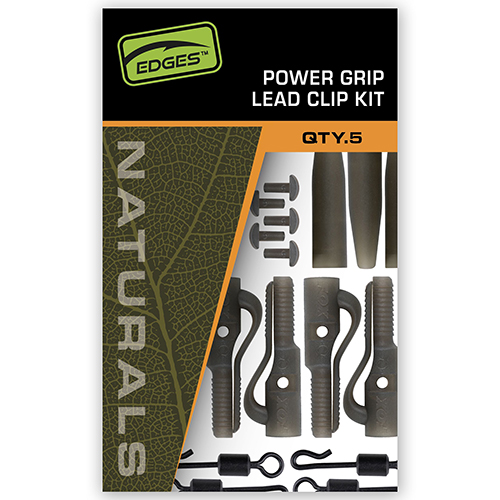Kit Montage Fox Edges Naturals Power Grip Lead Clip (par 5)