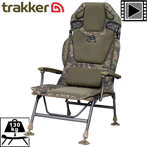 Level Chair Trakker Levelite Longback Camo