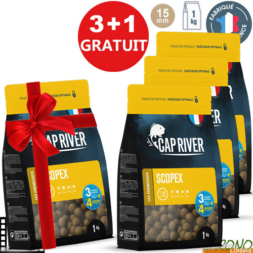 Bouillettes Cap River Scopex 15mm 1kg (x3)