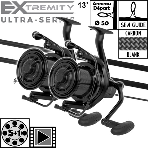 Ensemble Avid Carp Ultra-Series 50mm 13' 3.75lbs Full Shrink Ex-Cast 14000 (les 2)