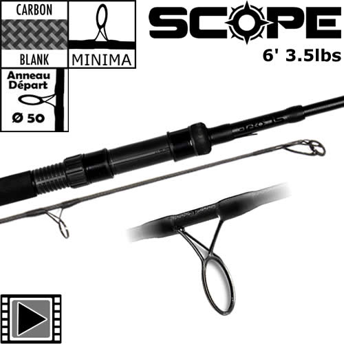 Canne Nash Scope 6' 3.5lbs Full Black Duplon