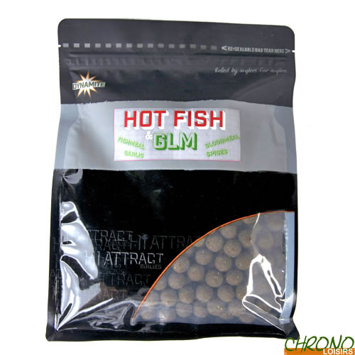 Dynamite Baits Hot Fish & GLM Boilies 20mm 1kg