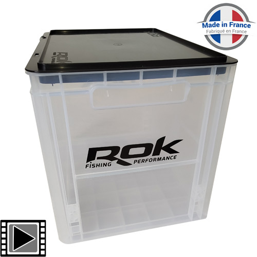 Caisse ROK Crate 433 Transparente + Couvercle 