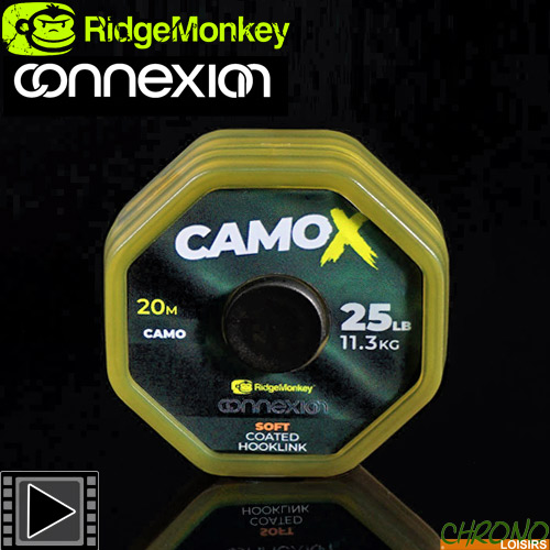 Free Delivery Ridgemonkey Connexion CamoX Soft Coated Hooklink *New 2021*
