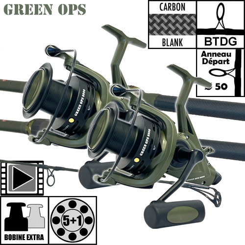 Ccarp Green OPS 50mm 12' 8000 Set (x2)