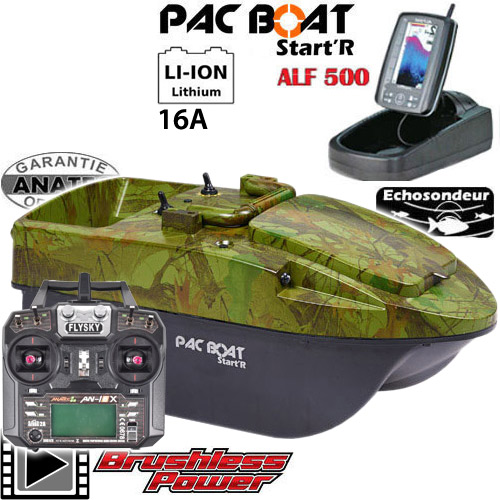 Barco Cebador Anatec Pac Boat Start'R Oak Lithium 16A Brushless AN-i6X ALF500