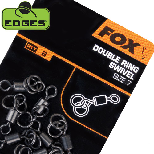 Fox Edges Double Ring Swivel Tamanho 7 (x10)