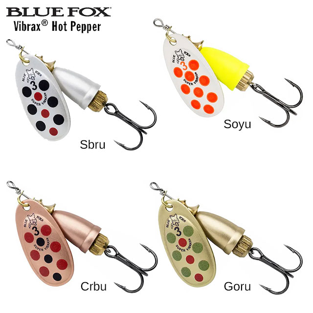 Leurre Vibrax UV Blue Fox 3 8g