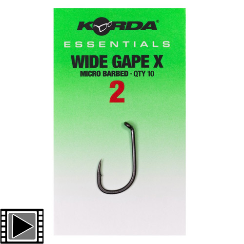 Hameçon Korda Essentials Wide Gape X (par 10)