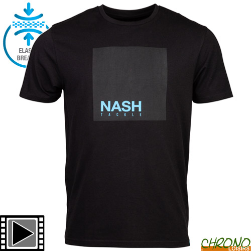 Carp Fishing Clothing Nash Elasta-Breathe T-Shirt Black 