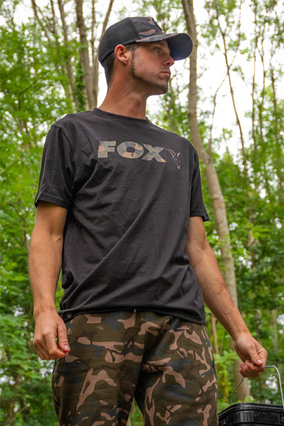 Fox Collection Noir Orange T-Shirt-Toutes Tailles-Pêche à La Carpe Vêtements