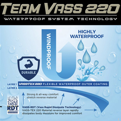 Veste de Pluie Vass Team Vass 220 Unlined Khaki - description 02