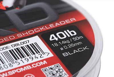 Tête de Ligne Spomb XD Shock Leader Black 0.26mm 50m - description 01
