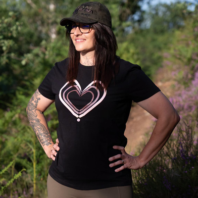 T-Shirt Korda Women Love Black - description 01