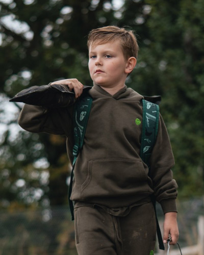 Sweat Korda Kids Kore Hoodie Dark Olive - description 01