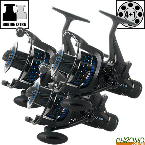 Moulinet Okuma PRM 60 - Carpe/Carnassier - Débrayable - Neuf Sous Blister