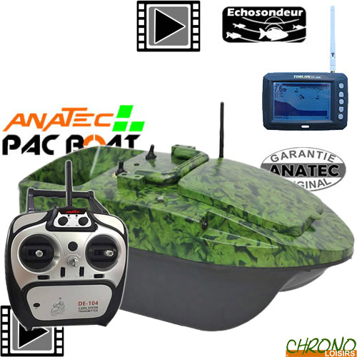 Anatec pac boat startr ivy camo de 104 echo tf300 isca barco Chrono